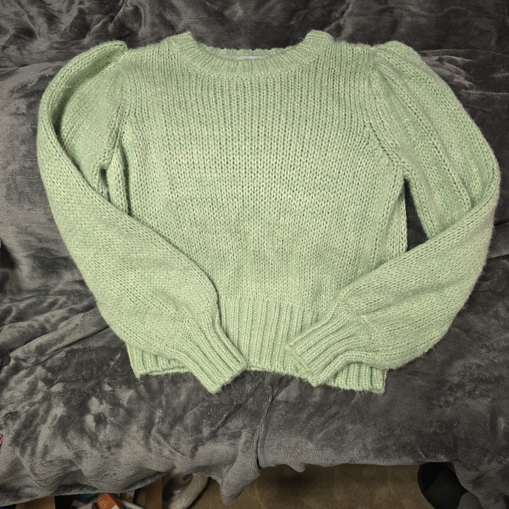 Greylin Light Green Women's Crew Neck Sweater